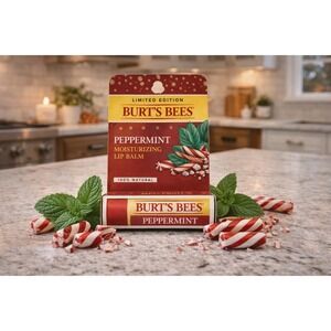 Burt's Bees Peppermint Lip Balm Discontinued Limited Edition New